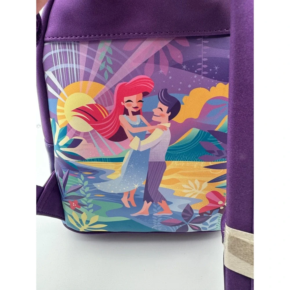 Loungefly Disney Little Mermaid Ariel Castle Mini Backpack Purple NEW‎